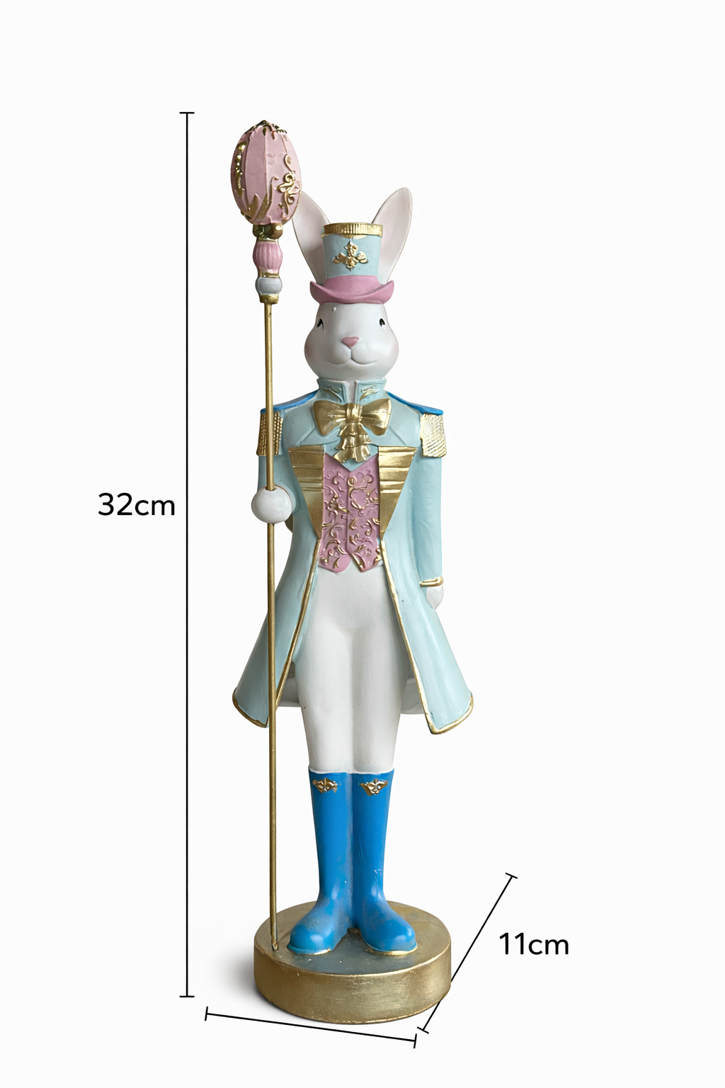Lapin Soldat Décoratif – Élégance Royale & Esprit de Pâques