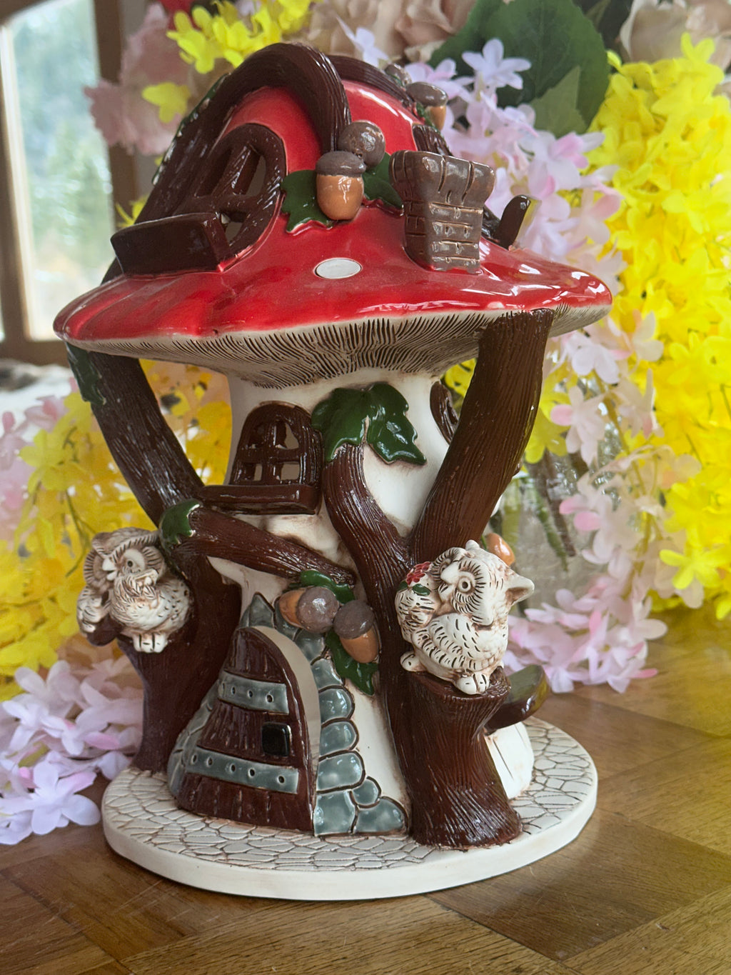Maison Champignon Féérique – Figurine Décorative