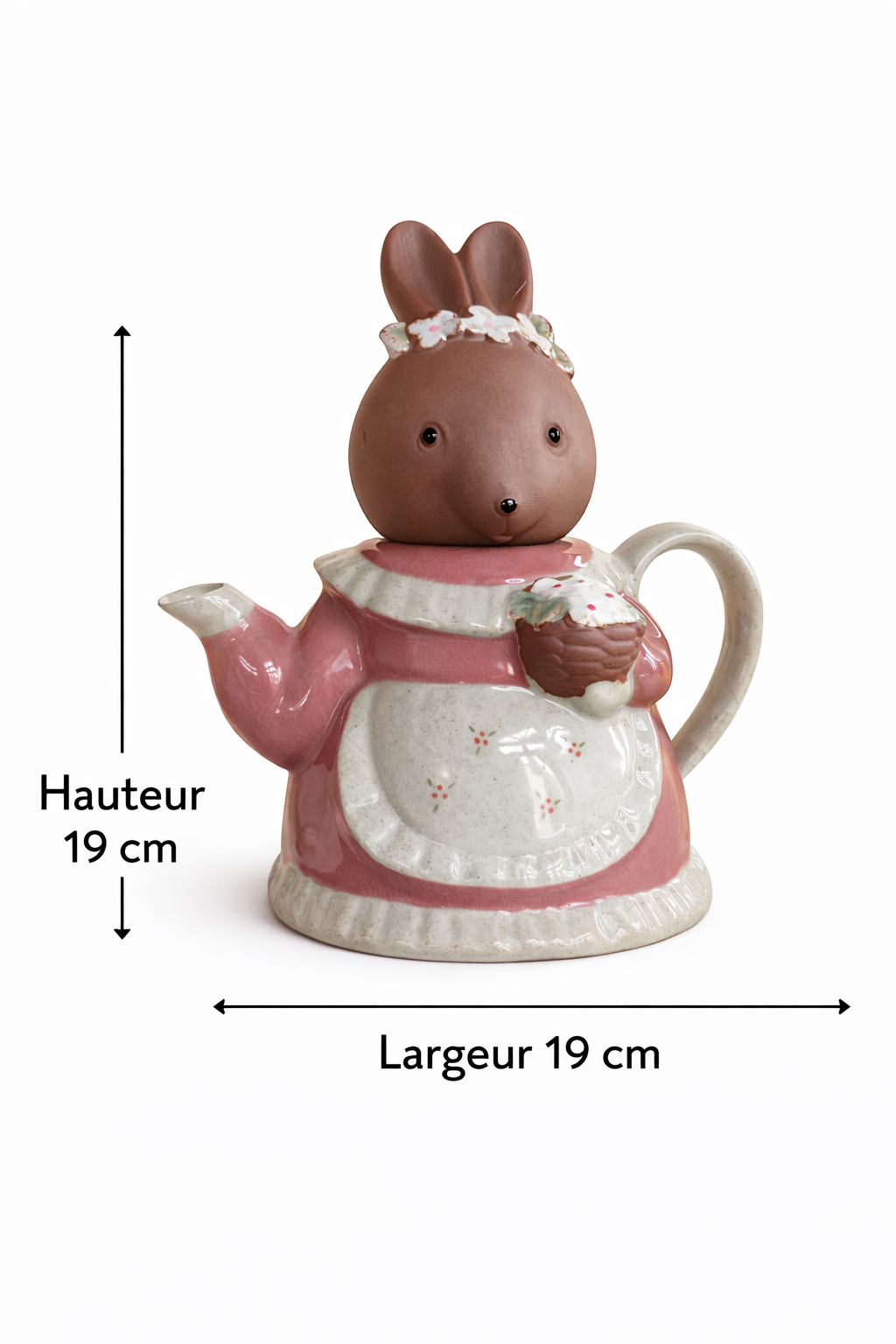 Théière lapin en céramique – Charme printanier