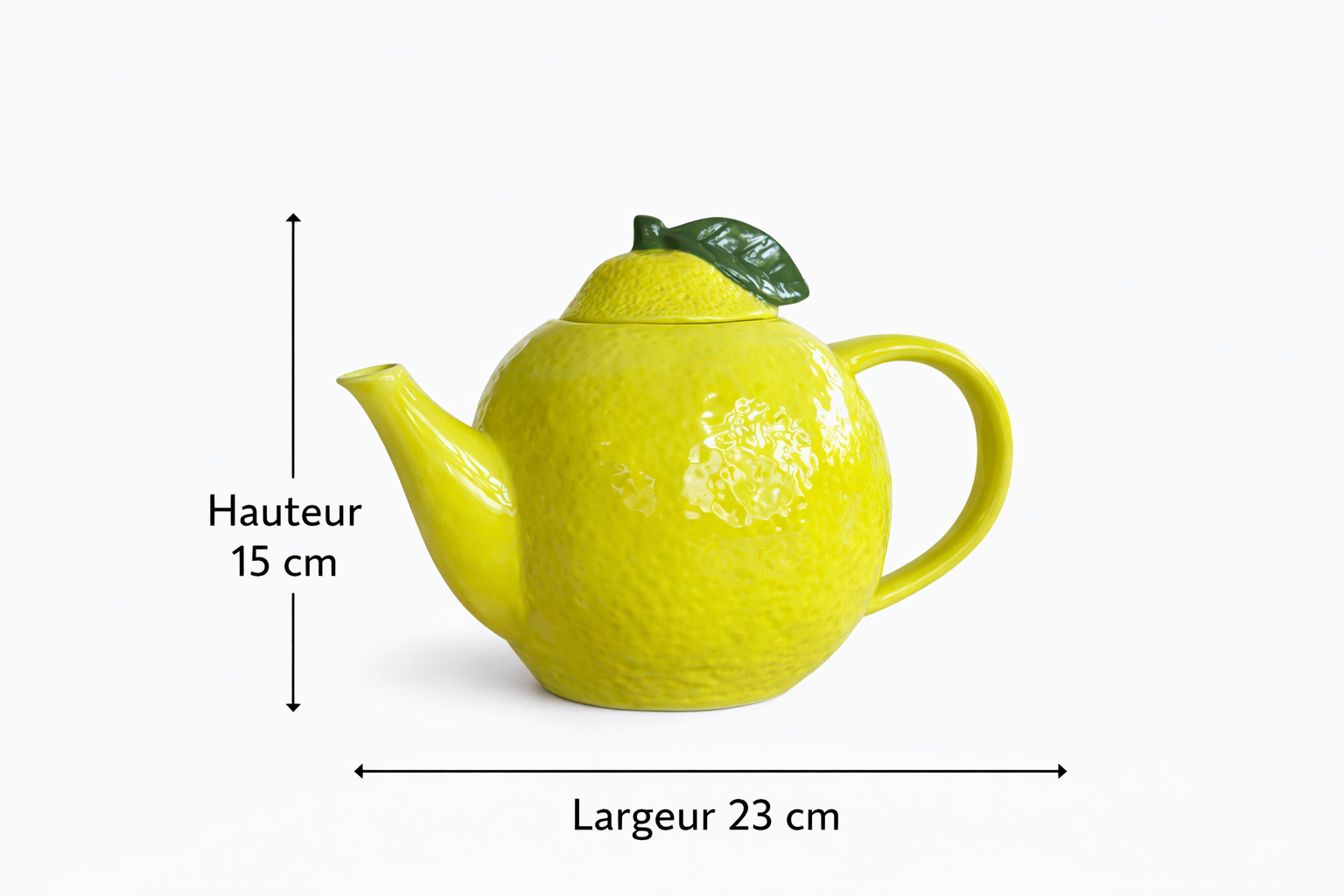 Théière citron en céramique – Fraîcheur et originalité